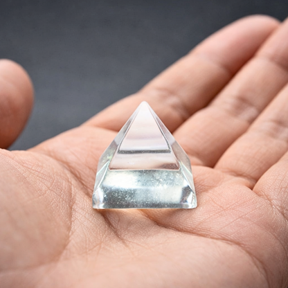 Sphatik Crystal Pyramid for Vastu Meditation Home Office Decor and Spiritual Healing