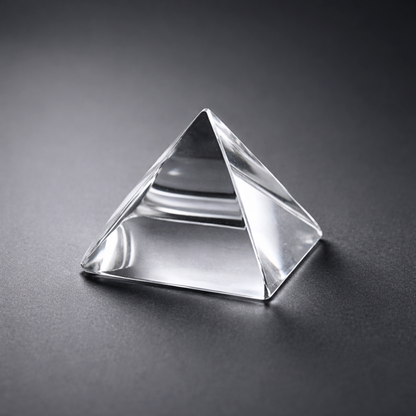 Sphatik Crystal Pyramid for Vastu Meditation Home Office Decor and Spiritual Healing