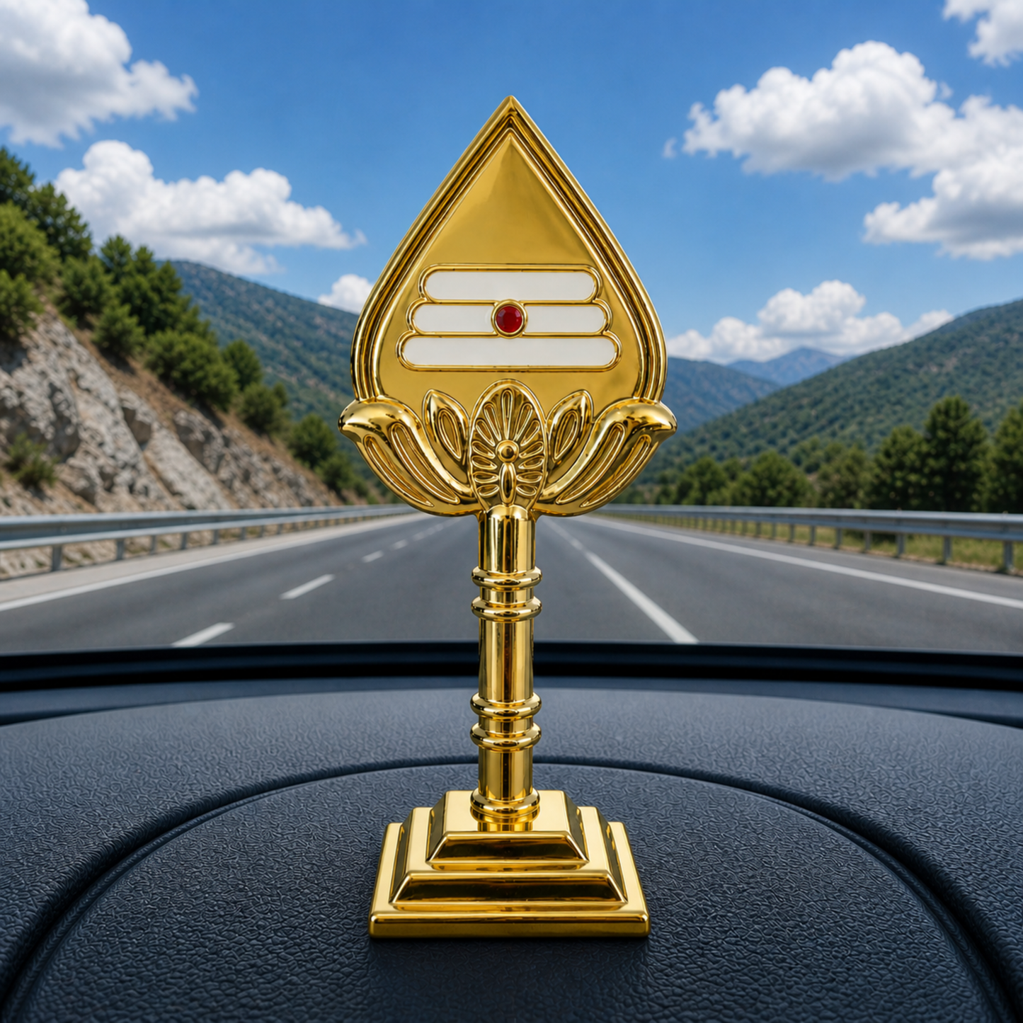 Murugan Vel Dashboard Idol – Sacred Lord Kartikeya Spiritual Decor for Car & Home