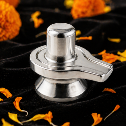 Parad Shivling with Yoni Base for Puja Abhishekam Home Mandir Shiva Worship