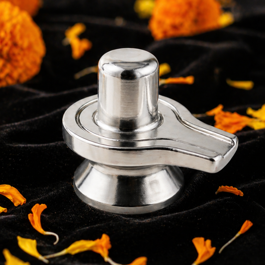 Parad Shivling with Yoni Base for Puja Abhishekam Home Mandir Shiva Worship