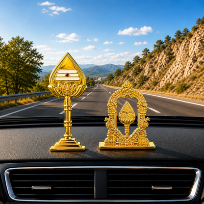 Murugan Vel Combo Dashboard Idol for Car and Home Mandir