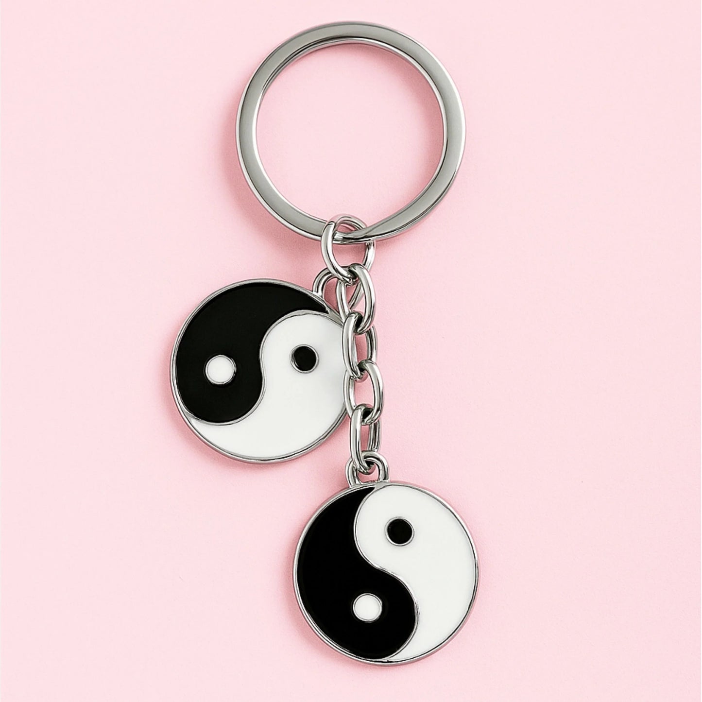 Yin Yang Couple Keychain, Key Rings for Couples
