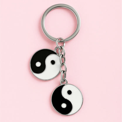 Yin Yang Couple Keychain, Key Rings for Couples