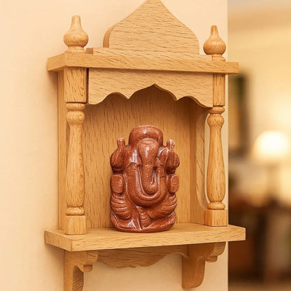 Sunstone Ganesha Murti for Home Temple