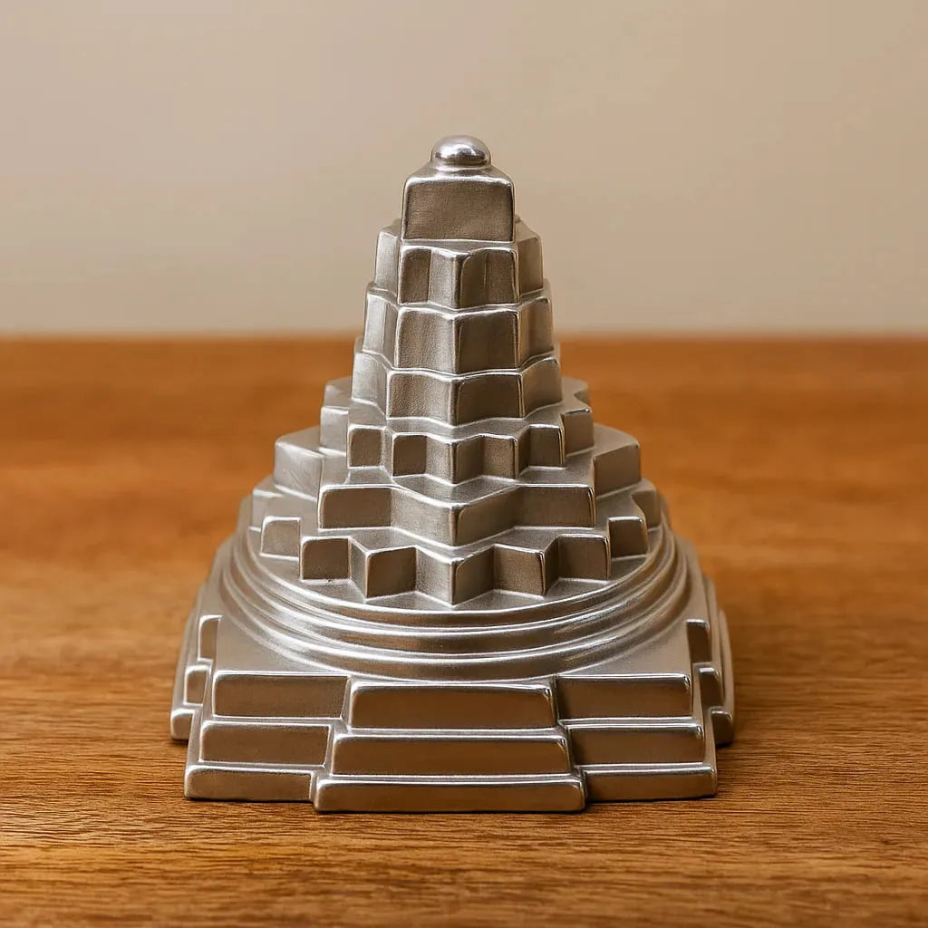 Parad Shree Yantra Sri Meru Yantra for Puja Home Mandir Vastu Spiritual Decor