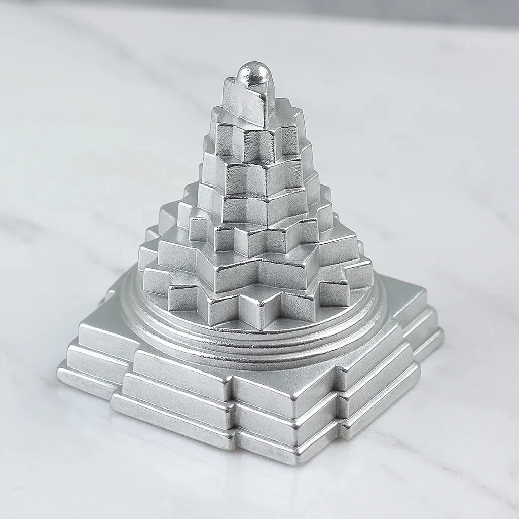 Parad Shree Yantra Sri Meru Yantra for Puja Home Mandir Vastu Spiritual Decor