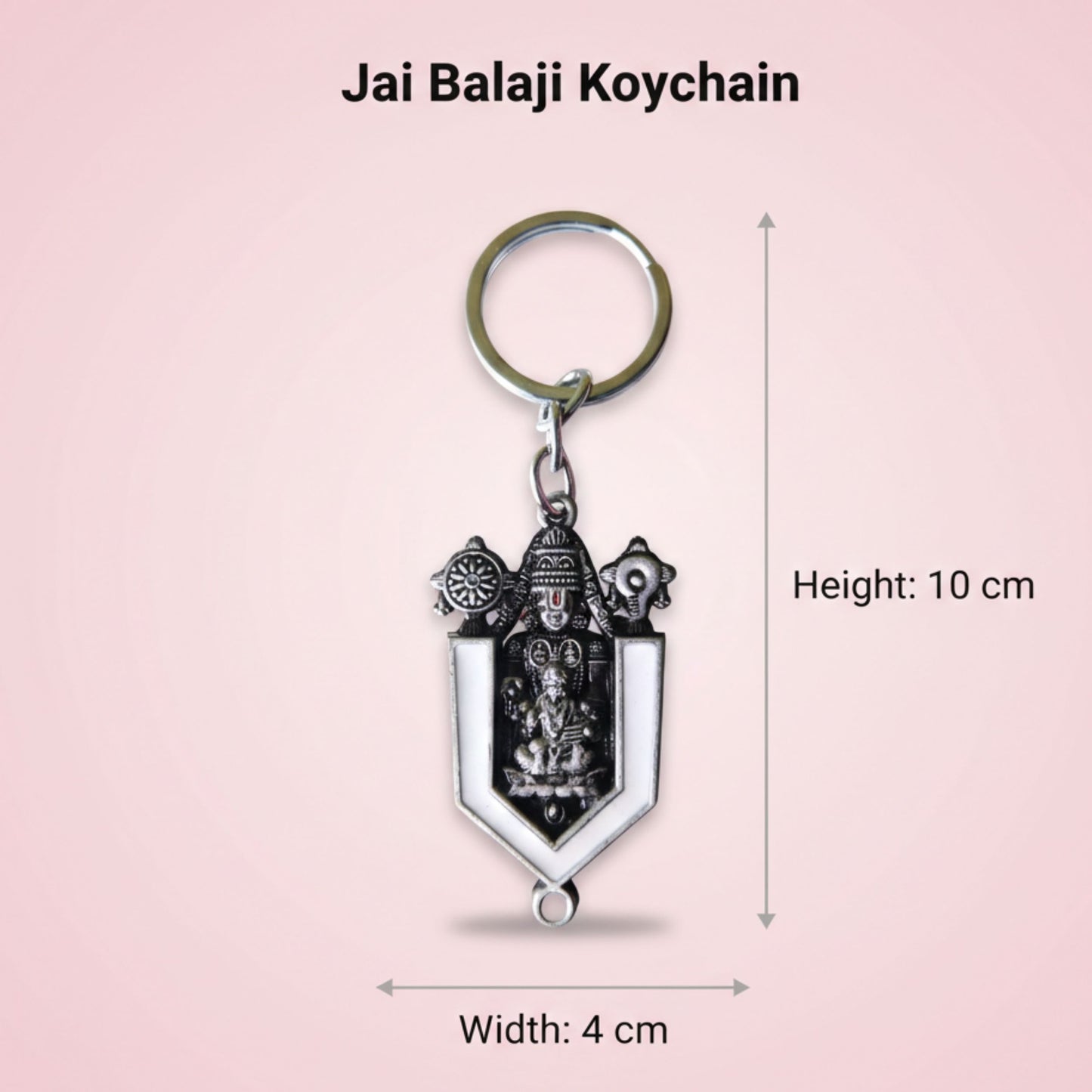 Lord Tirupati Balaji Keychain Metal