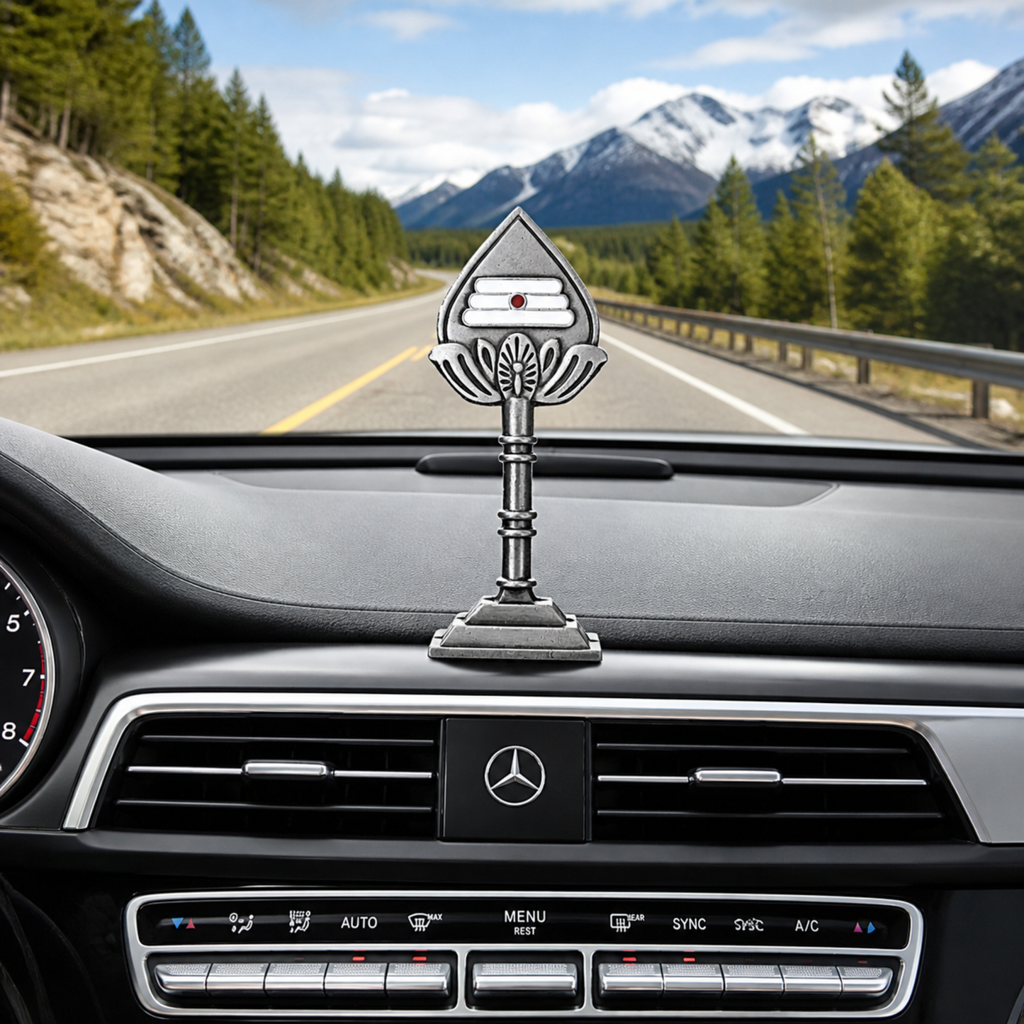 Murugan Vel Dashboard Idol – Sacred Lord Kartikeya Spiritual Decor for Car & Home