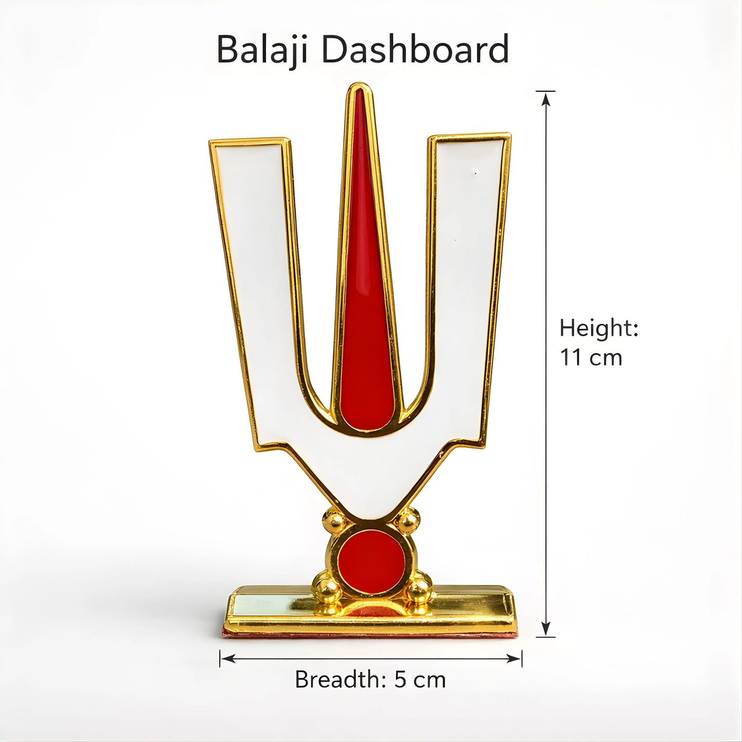 Sri Vaishnava Namam Tilak Dashboard Idol for Car Mandir Office Spiritual Decor