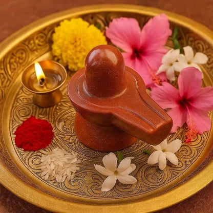 Sunstone Shivling for Lord Shiva Puja