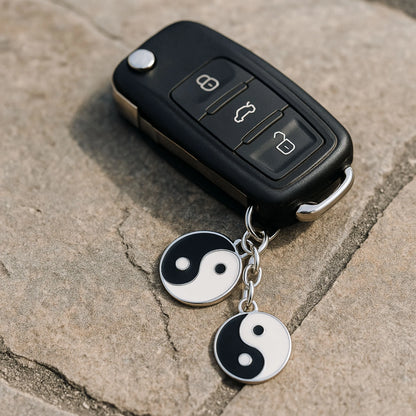 Yin Yang Couple Keychain, Key Rings for Couples