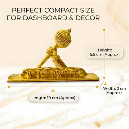 Hanuman Gada Dashboard Idol with Tum Rakshak Kahu Ko Darna