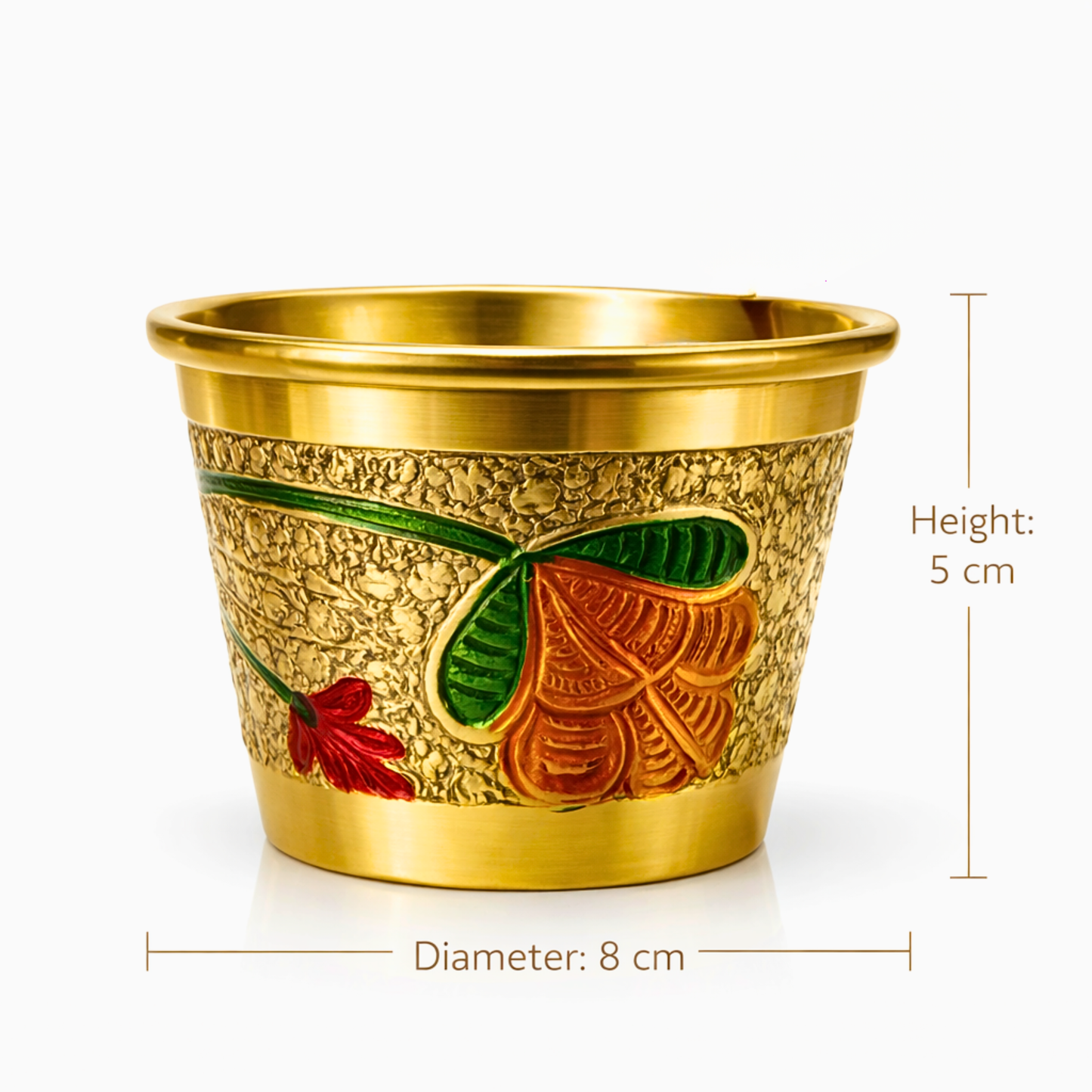 Brass Pooja Bowl with Spoon | Haldi Kumkum Bowl Set for Puja, Chandan, Panchamrit, Prasad & Temple Rituals