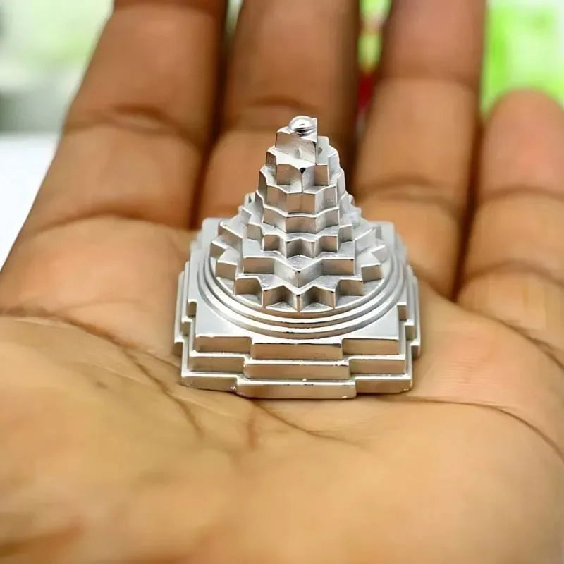 Parad Shree Yantra Sri Meru Yantra for Puja Home Mandir Vastu Spiritual Decor