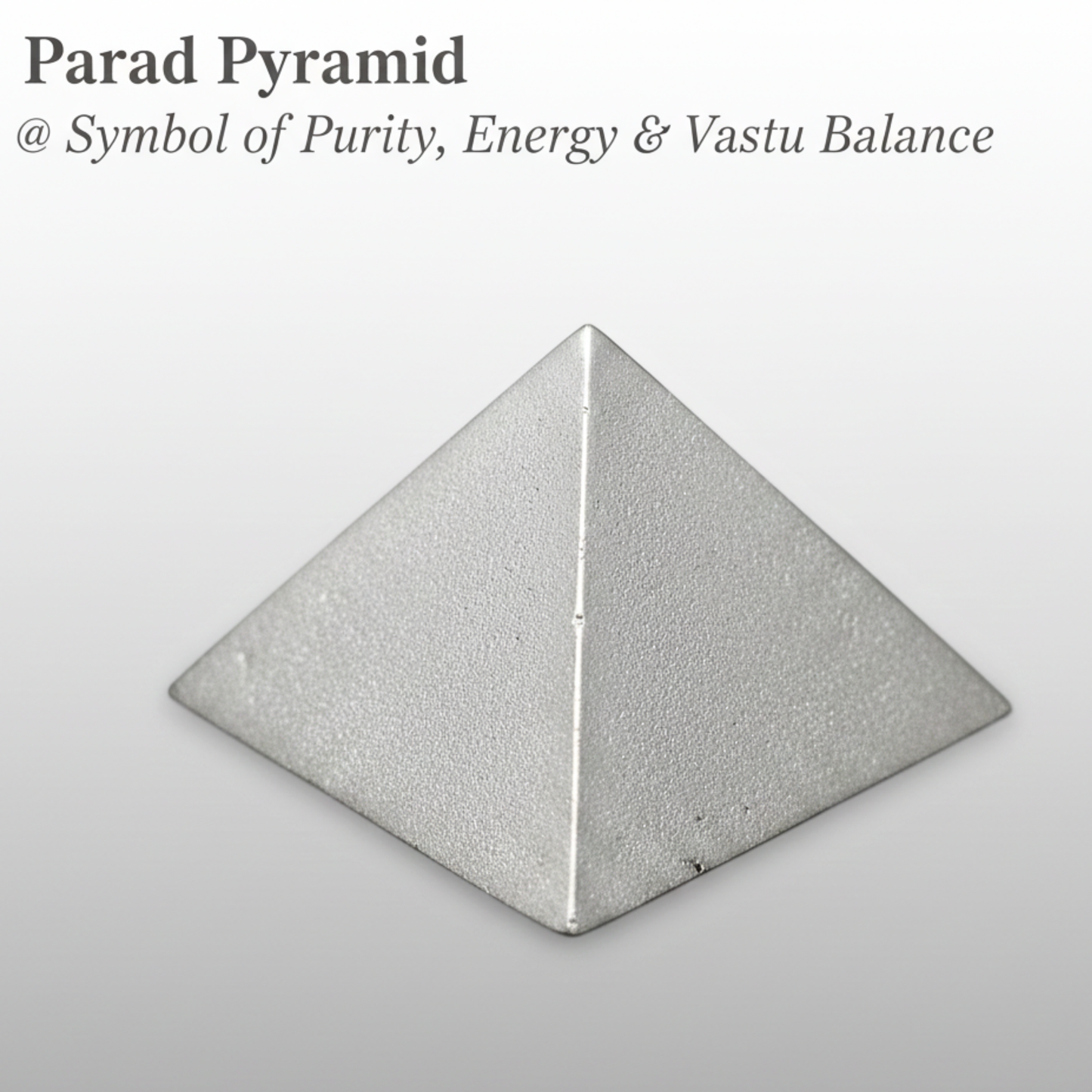 Parad Pyramid for Vastu Puja Meditation Energy Balance Home Office Spiritual Decor