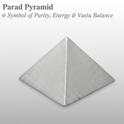 Parad Pyramid for Vastu Puja Meditation Energy Balance Home Office Spiritual Decor