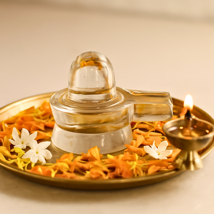Original Sphatik Shivling Crystal Shivling for Puja Mandir Meditation Spiritual Worship Decor