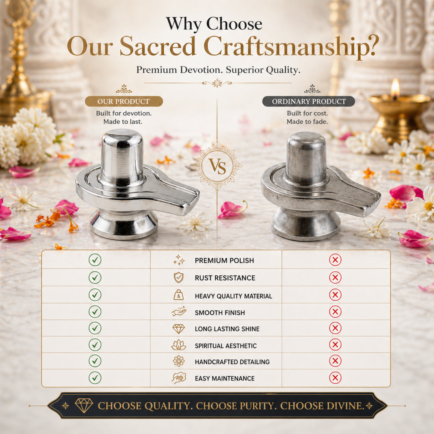 Parad Shivling with Yoni Base for Puja Abhishekam Home Mandir Shiva Worship