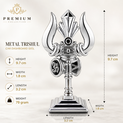 Trishul Damru Om Dashboard Idol with Shivling – Lord Shiva Spiritual Car & Home Decor