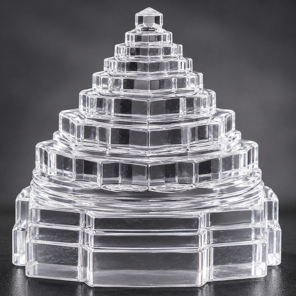Sphatik Shree Yantra | Premium Crystal Sri Chakra Meru Yantra for Home Mandir, Vastu, Meditation & Spiritual Décor | Available in 5/10/15/20 Kg