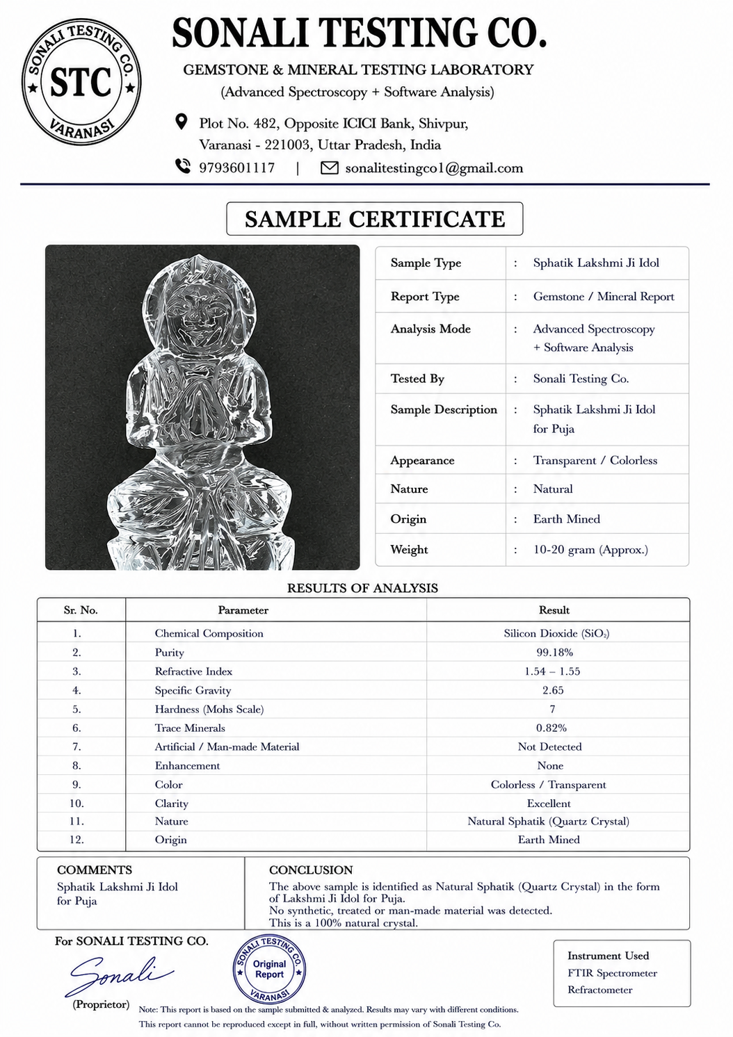 Sphatik Lakshmi Mata Idol Crystal Goddess Statue for Puja Mandir Prosperity Blessings Decor