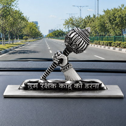 Hanuman Gada Dashboard Idol with Tum Rakshak Kahu Ko Darna